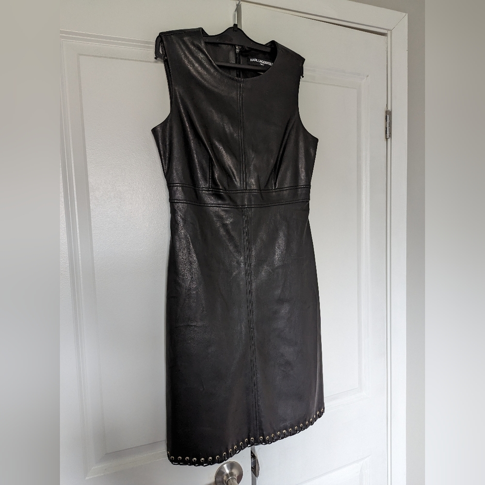 Faux leather Karl Lagerfeld dress
